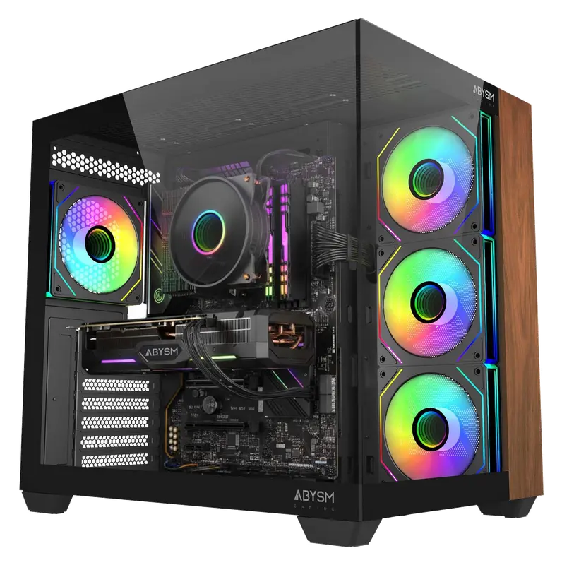 Abysm Gaming Caja ATX Danube SAVA Nature 285B Black
