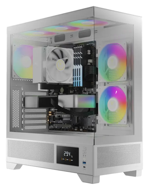 GAMDIAS Atlas M1 WH Gaming ATX Mid Tower