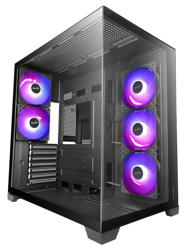 Mars Gaming MCVPRO Caja PC ATX 5X Ventiladores ARGB Diseño Panorámico