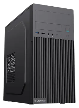 UNYKAch Caja Micro ATX Aero C260 con Fuente de Alimentación 500W