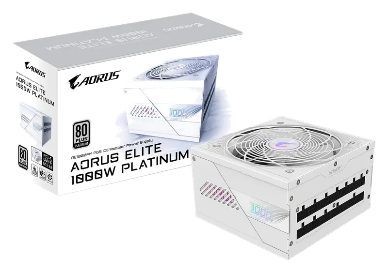 GIGABYTE AORUS Elite P1000W Ice Fuente de Alimentación