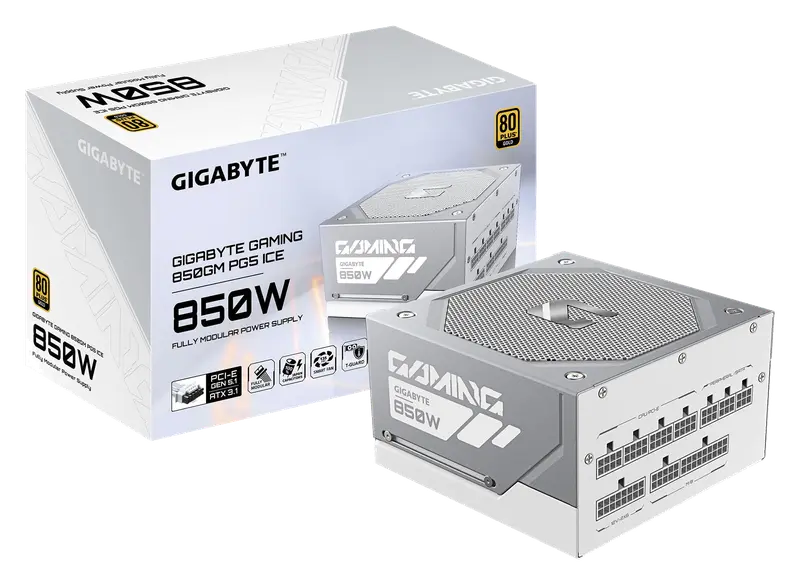 GIGABYTE Gaming 850GM PG5 Ice Fuente de Alimentación