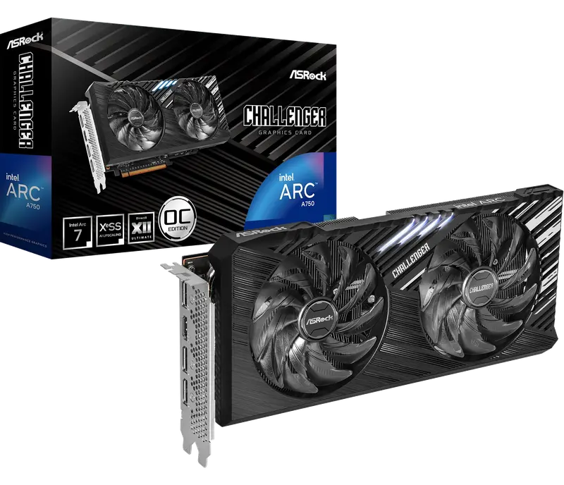 ASROCK Intel ARC A750 Challenger SE 8GO Intel VGA Card Retail
