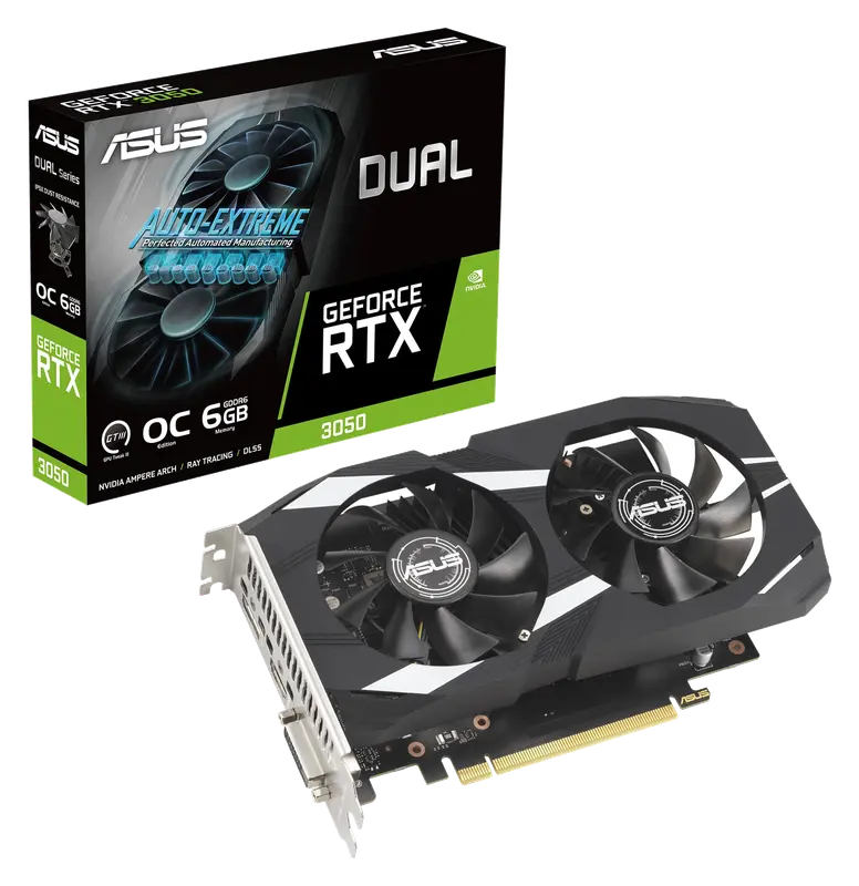 ASUS Dual GeForce RTX 3050 OC Edition 6GB GDDR6
