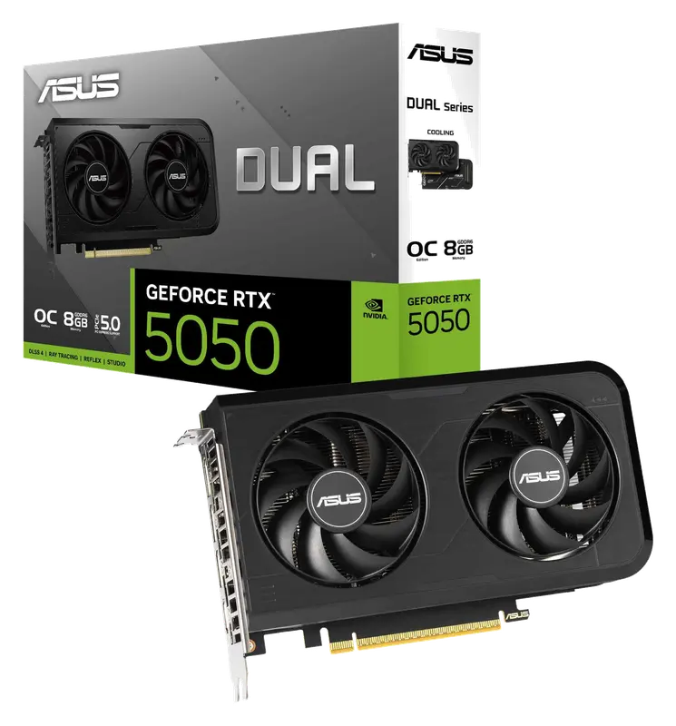 ASUS Dual GeForce RTX 5050 8 GB GDDR6 OC Edition