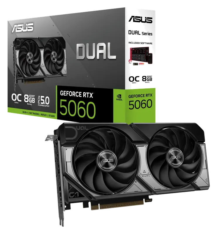 ASUS Dual GeForce RTX 5060 8 GB GDDR7 OC Edition
