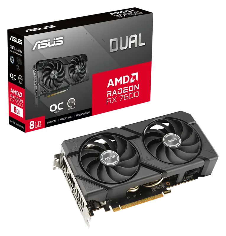 ASUS Dual Radeon RX 7600 EVO OC Edition