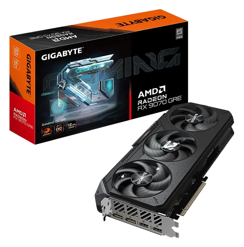 GIGABYTE Gaming Radeon RX 9070 GRE 12GB GDDR6 PCI Express 5.0 ATX Tarjeta