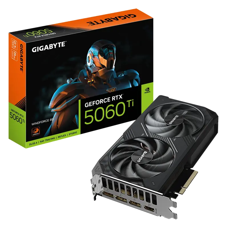 GIGABYTE GeForce RTX 5060 Ti WINDFORCE 8G Tarjeta Gráfica
