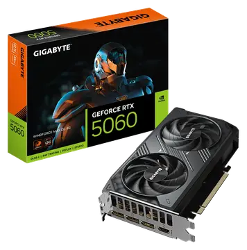 GIGABYTE GeForce RTX 5060 WINDFORCE MAX OC 8G Tarjeta Gráfica