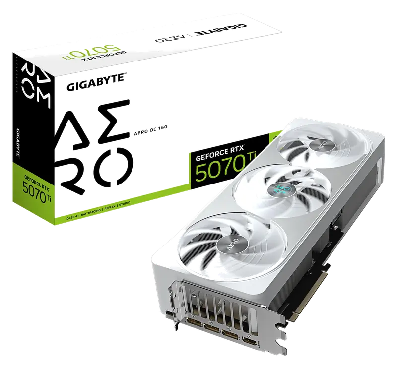 GIGABYTE GeForce RTX 5070 Ti Aero OC 16G Tarjeta Gráfica