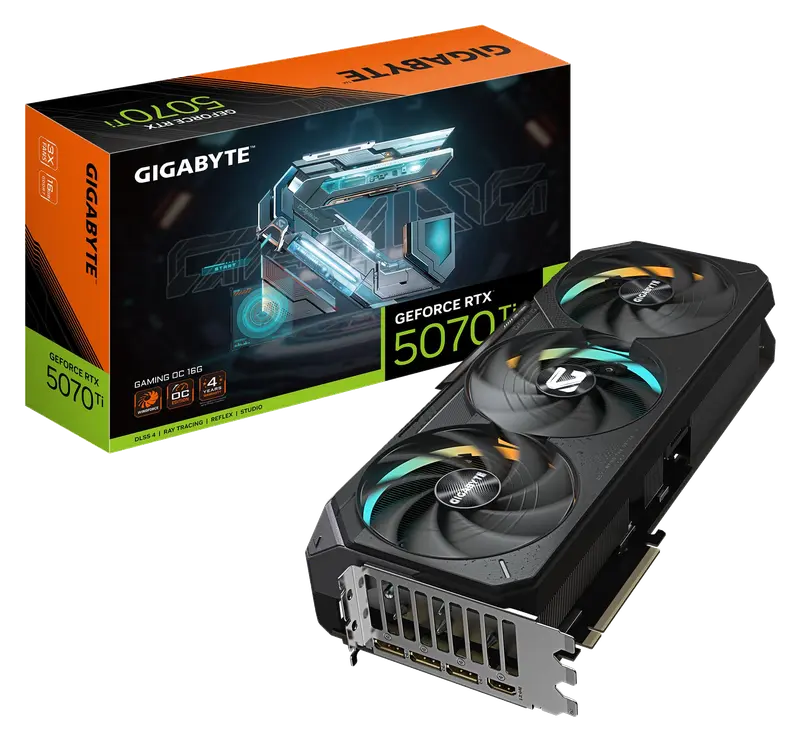 GIGABYTE GeForce RTX 5070 Ti Gaming OC 16G Tarjeta Gráfica