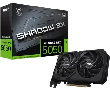 MSI Gaming RTX 5050 8G Shadow 2X OC Tarjeta gráfica