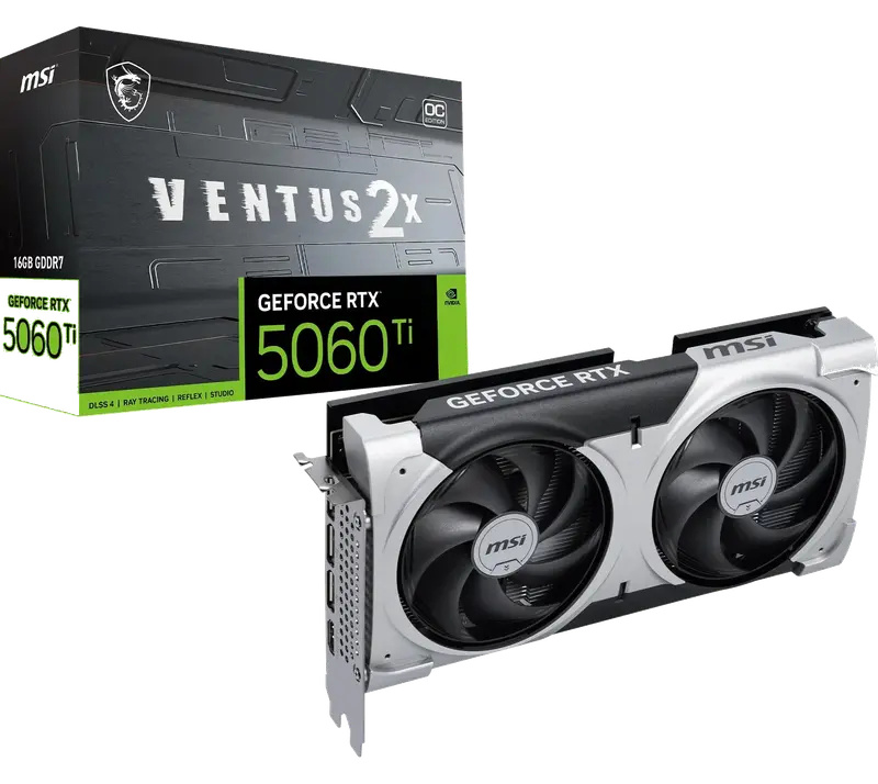 MSI GeForce RTX 5060 Ti 16G Ventus 2X OC Plus