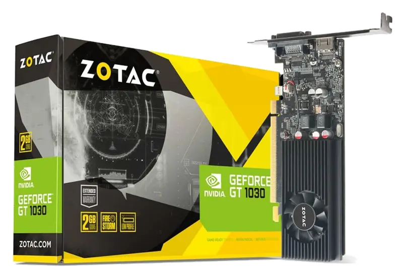 Zotac ZT-P10300A-10L Tarjeta gráfica NVIDIA GeForce GT 1030 2 GB GDDR5