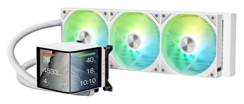 TRYX PANORAMA 360 ARGB AiO Wasserk?hlung 3D-AMOLED-Display