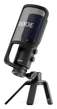 RØDE NT-USB+ Micrófono de Condensador USB de Grado Profesional con Interfaz de