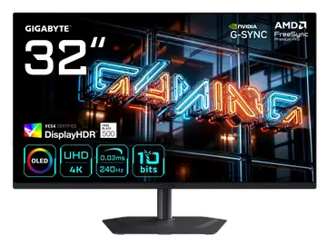 GIGABYTE MO32U24 Monitor Gaming OLED 32” 4K UHD