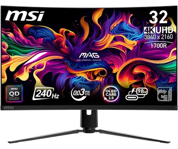 MSI MPG 321CURX QD-OLED 32 Pulgadas,4K UHD