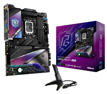 ASRock Placa Base Z890 LGA 1851 ATX Phantom Gaming Z890 Nova WiFi DDR5 Raid WiFi