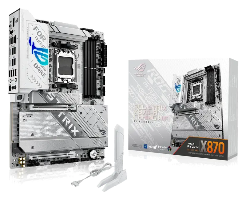 ASUS ROG Strix X870-A Gaming WiFi AMD AM5 X870 ATX Placa Base 16+2+2 etapas de