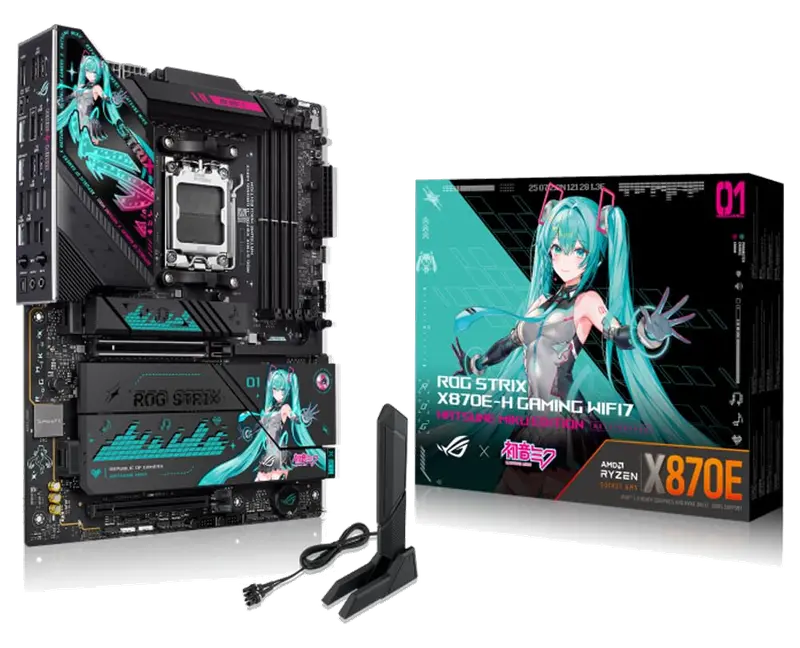 ASUS ROG Strix X870E-H Gaming WiFi7 Hatsune Miku Edition AMD ATX Placa Base