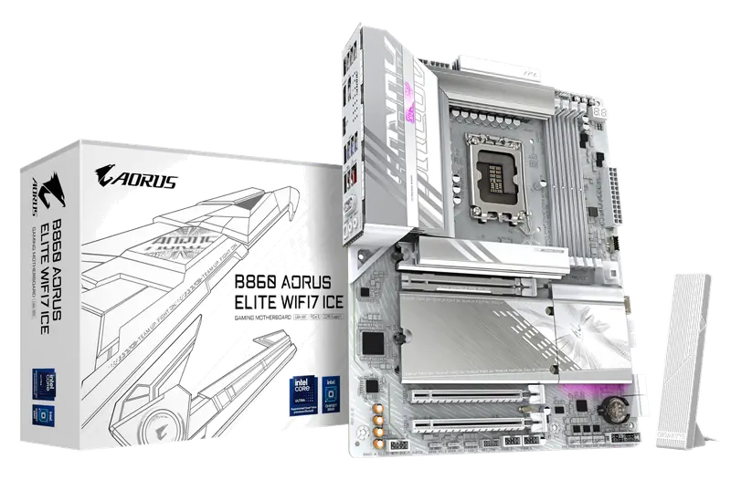 GIGABYTE B860 AORUS Elite WIFI7 Ice Placa Base