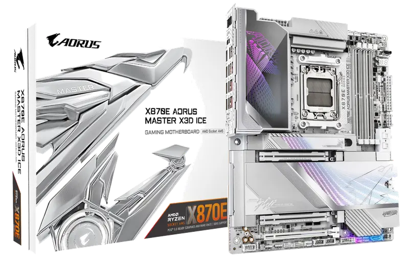 GIGABYTE X870E AORUS Master X3D Ice Placa Base