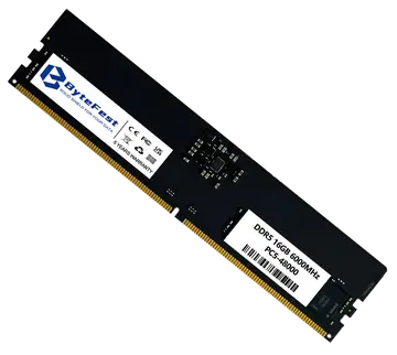 16GB DDR5 RAM 6000MHz Desktop XMP PC5-48000 CL38 UDIMM 1.1V 288 Pin Die-on ECC