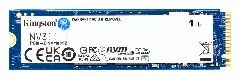 Kingston NV3 NVMe PCIe 4.0 SSD Interno 1TB M.2 2280-SNV3S/1000G