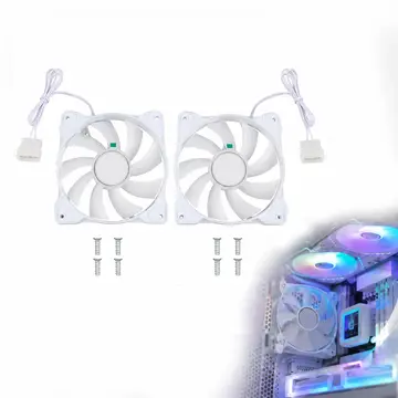 2 Piezas Ventilador PWM 120mm
